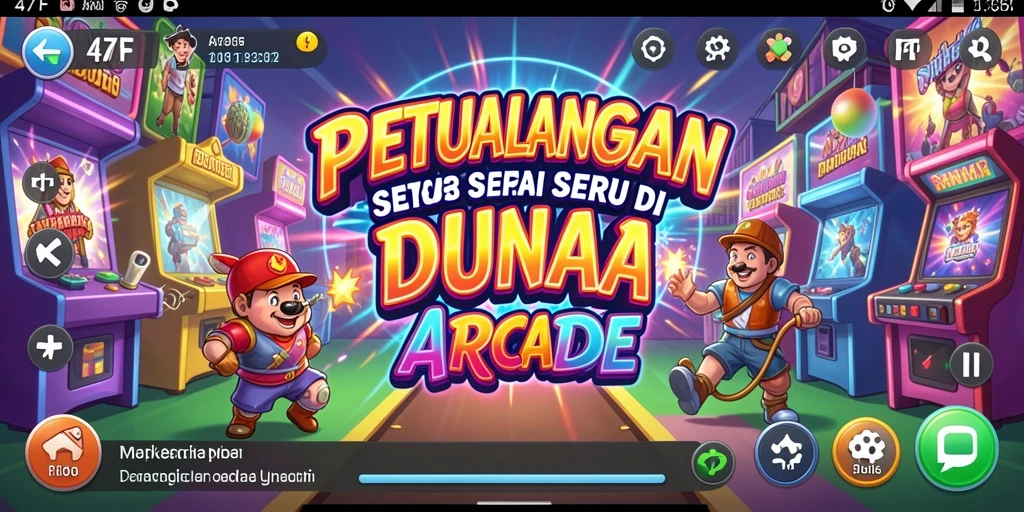 Tangkapan layar 47F menampilkan aksi seru gameplay Arcade.