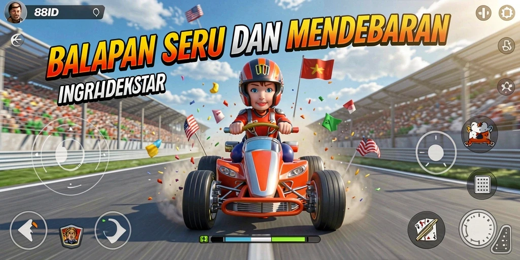 Gameplay Racing 88ID yang mendebarkan dan menantang.