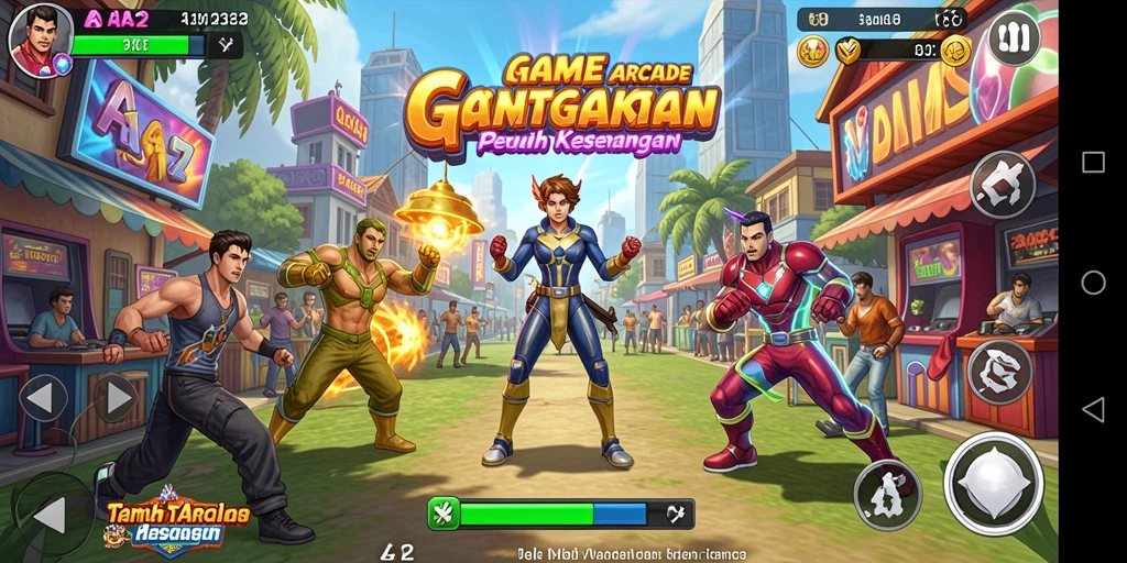 Screenshot gameplay AA62 menunjukkan pengalaman seru dan penuh aksi.