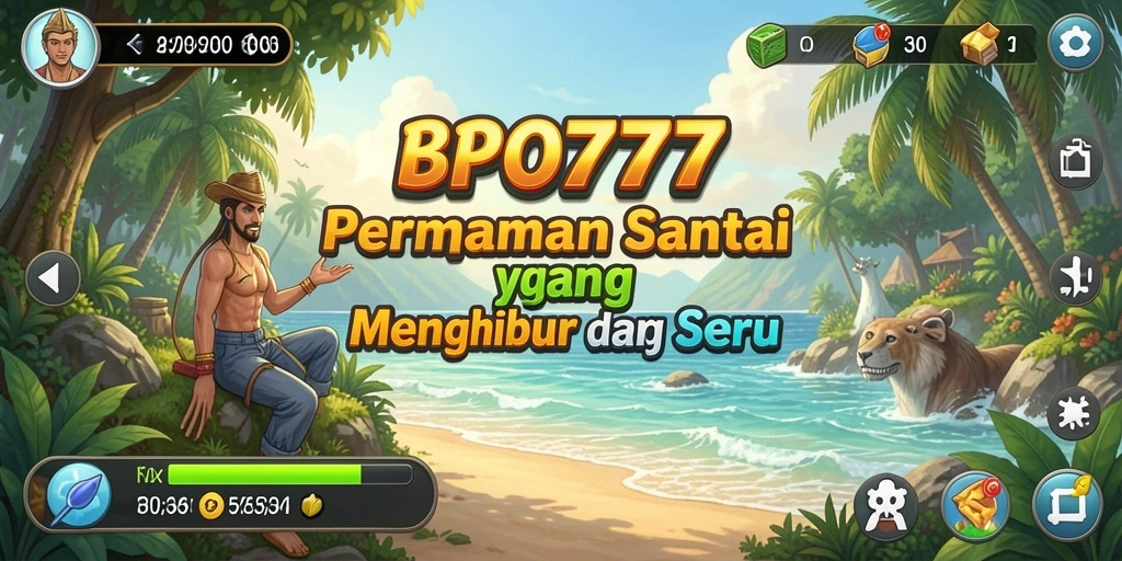 Tangkapan layar gameplay seru dari BPO777 yang penuh warna.