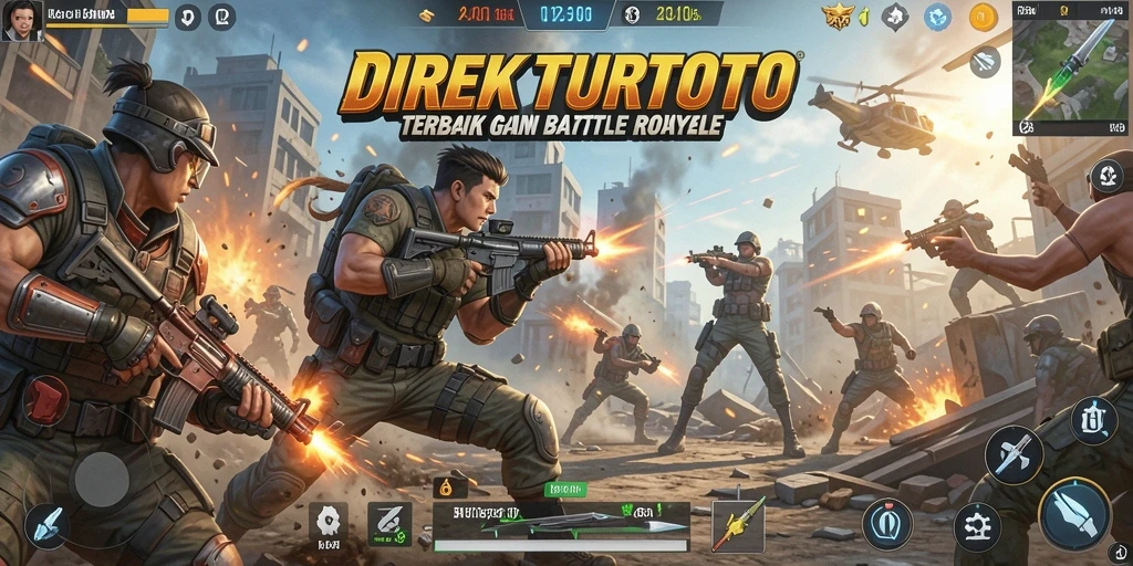 Gameplay menegangkan di arena Battle Royale DIREKTURTOTO.