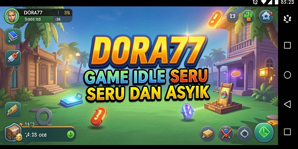 Tampilan gameplay <strong>DORA77</strong> yang menarik dan mengasyikkan dalam genre Idle.
