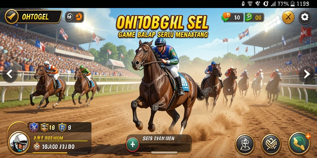 Tampilan menarik dari gameplay balap OHTOGEL yang mendebarkan.