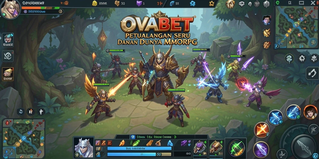 Screenshot gameplay OVABET menampilkan pertarungan seru di dunia MMORPG.