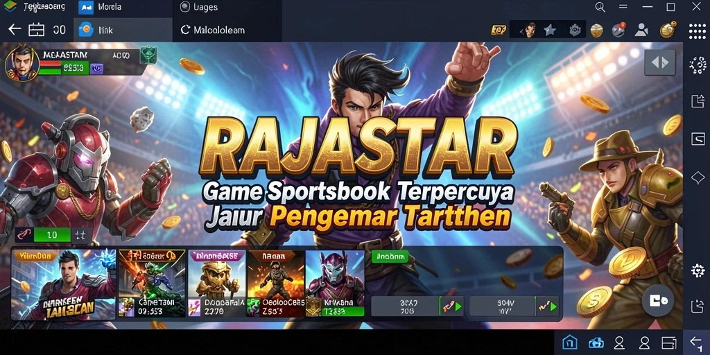 Tampilan gameplay Sportsbook RAJASTAR yang menarik dan interaktif.
