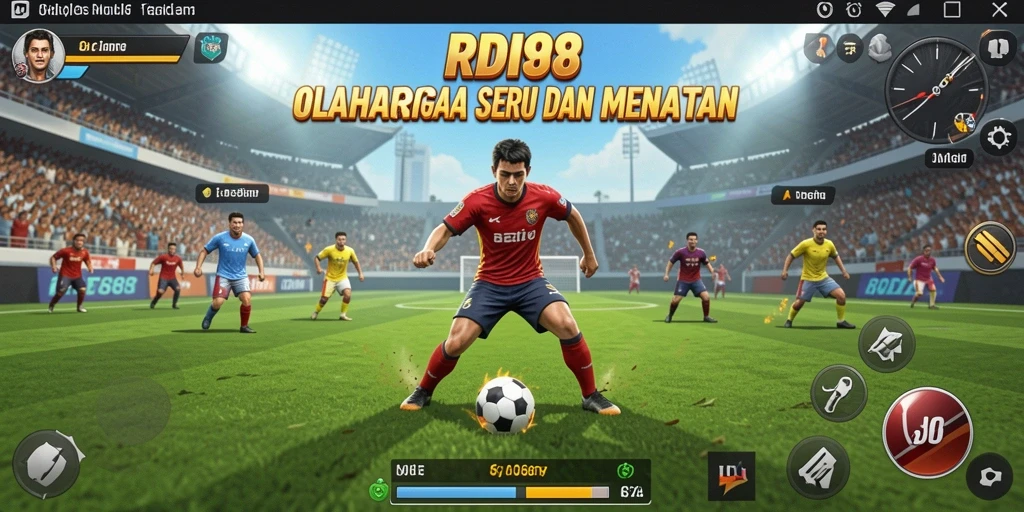 Tampilan gameplay RDI88 menunjukkan aksi olahraga yang intens dan mendebarkan.
