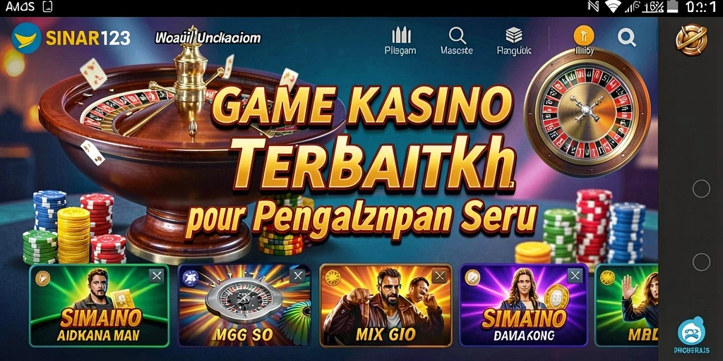 Tampilan gameplay seru dari SINAR123 dengan berbagai pilihan permainan Kasino.